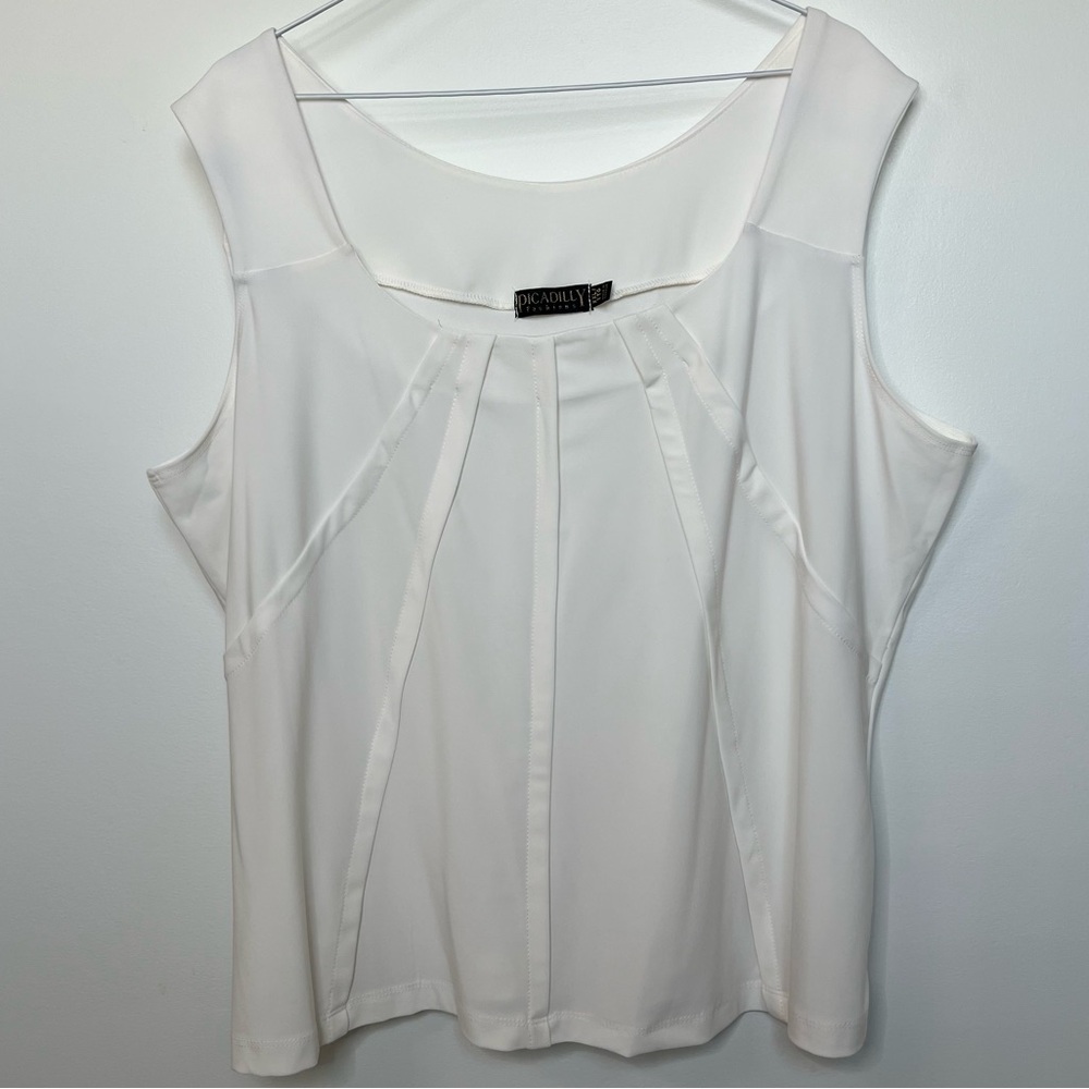Picadilly Fashion White Tank Top size XXL